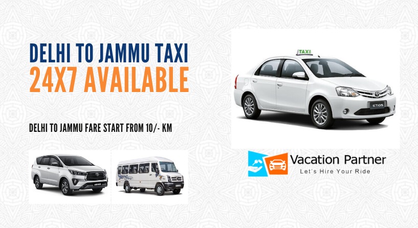 Delhi To Jammu Taxi Service
