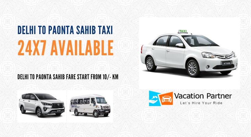 Delhi To Paonta Sahib Taxi Service