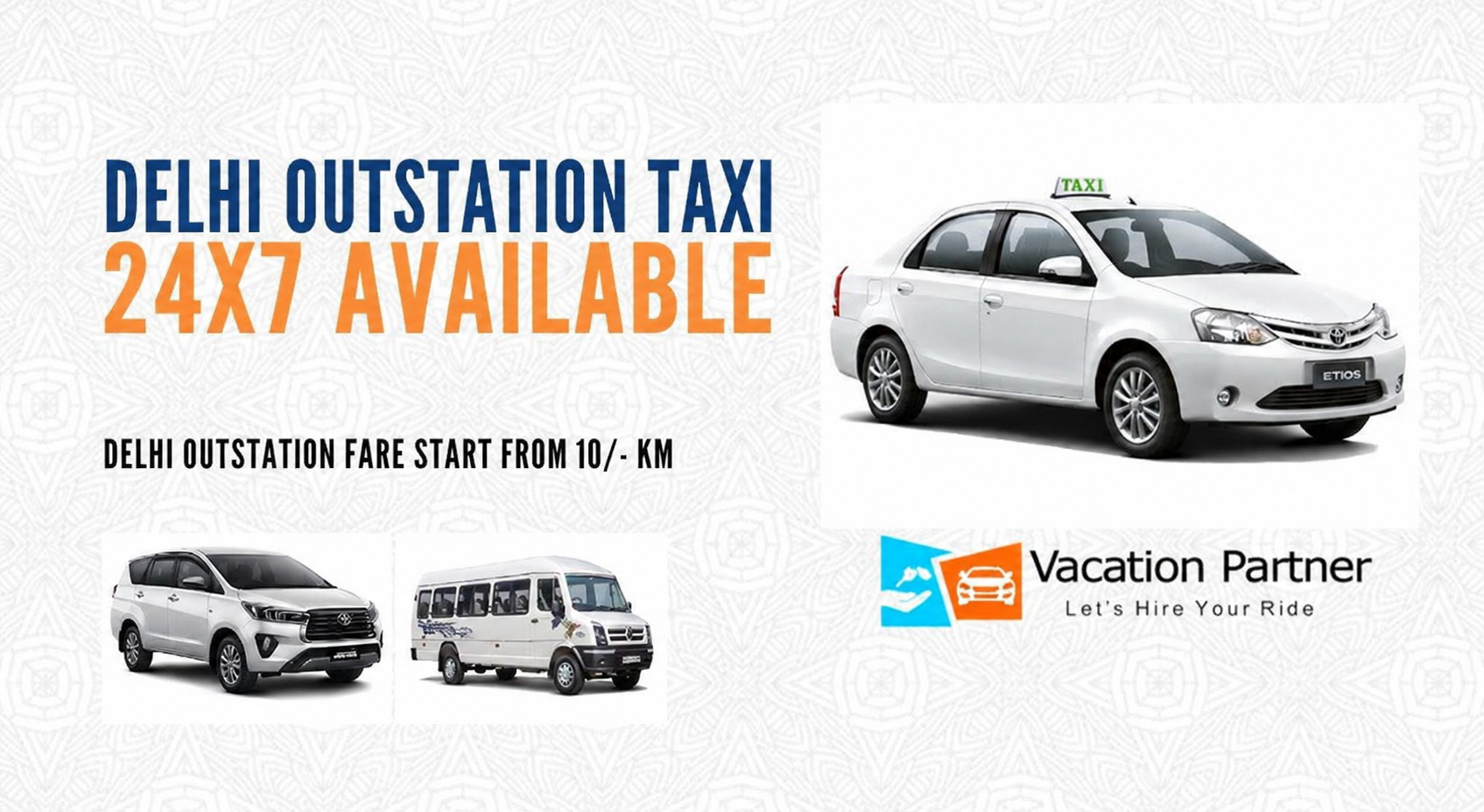 Outstation Taxi Delhi Service