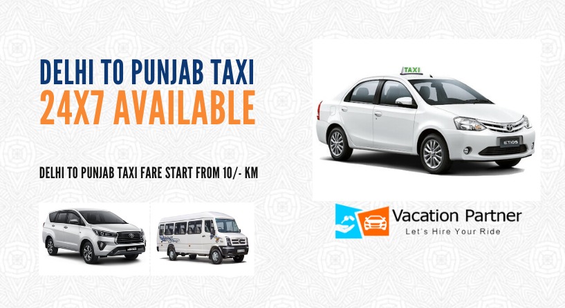 Delhi To Punjab Taxi Service
